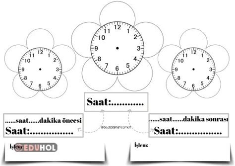 3 sınıf saat işlemleri